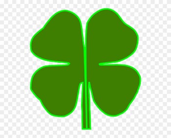 Clipart 4 H Clover - 4 Leaf Clover
