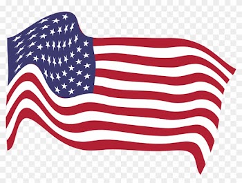 Clipart American Flag Breezy 8 - Transparent American Flag