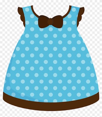 Clipart Baby - Baby Girl Dress Clipart