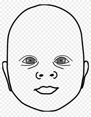 Clipart - Baby Head Outline