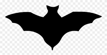 Clipart Bat Plain Black - Bats Silhouette No Background - Png ...