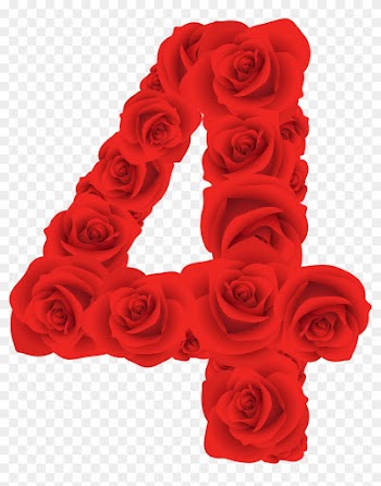 Clipart-bilder, Rote Rosen, Zahlen, Imperium - Red Roses Numbers