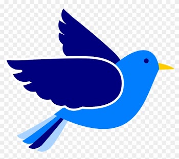 Clipart Bird Wings Large Pencil And In Color - Blue Bird Clipart