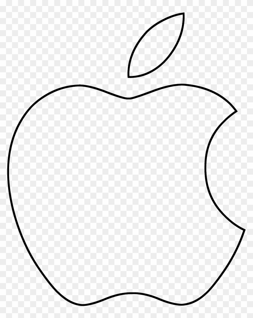 Clipart Bitmap - Apple Logo Outline Vector