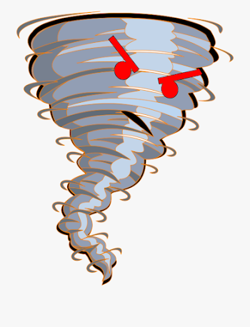 Clipart Black And White Download Angry Tornado Big - Transparent ...