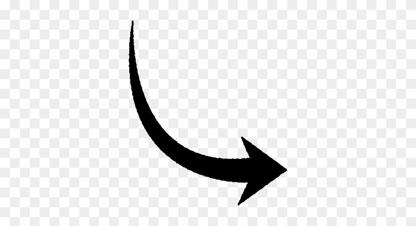 Clipart - Black Curved Arrow Clip Art