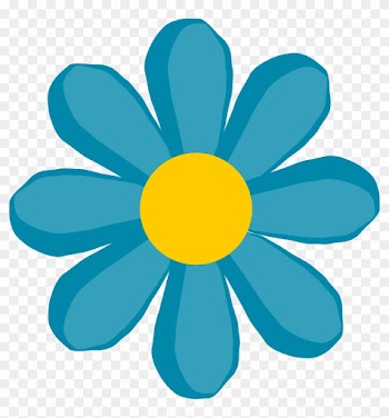 Clipart Blue Flower - Flower Clip Art