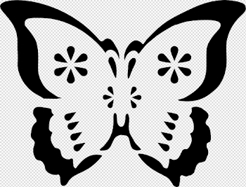 Clipart - Butterfly Stencil