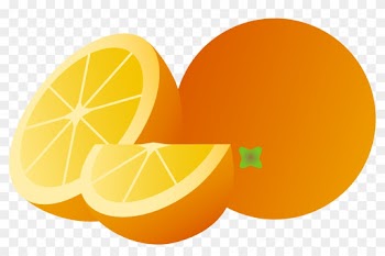 Clipart Cartoon Orange Whole Half And Wedge Free Clip - Cartoon Images Of Orange