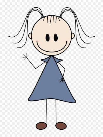 Clipart Cartoon Stickman Stick People Free Download - Girl Stick People Clipart