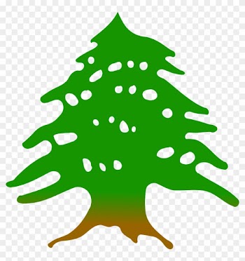 Clipart - Cedar Tree Lebanon Flag