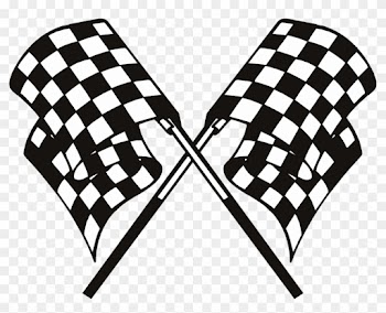Clipart Checkered - Checkered - Race Flags Transparent Background