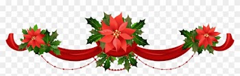 Clipart Christmas Garland Free Clipart Image Image - Christmas Poinsettia Clipart