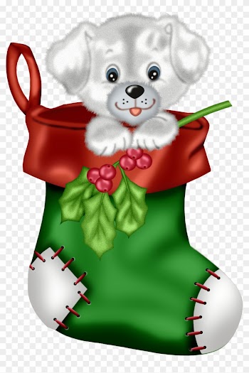 Clipart Christmas Stocking Â€“ Merry Christmas And - Christmas Clip Art Puppy