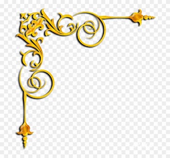 Золоті Уголки В Пнг Clipart Clip Art - Gold Corner Border Design