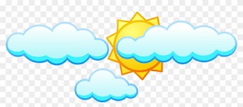 Clipart Clipart Of Sun And Clouds - Clip Art