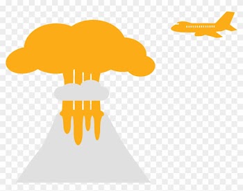 Clipart Cloud Volcano - Eruption Transparent Clipart