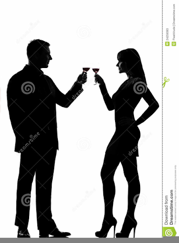 Clipart Couple Drinking Wine | Free Images at PNGio - vector ...