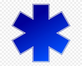 Clipart Cross Blue - Star Of Life