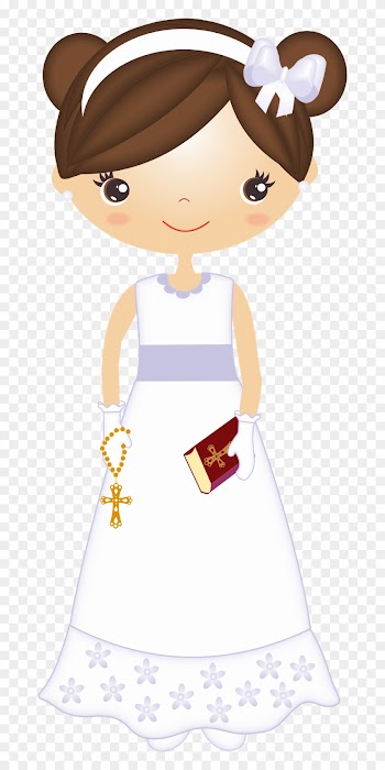 Clipart De Nenas En Su Primera Comunión - Communion Girl Clip Art