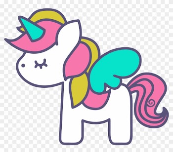 Clipart De Unicornios Para Scrapbook - Baby Unicorn Vector Free