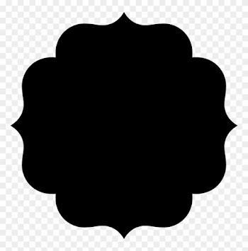 Clipart Fancy Shape - 5 Petal Flower Silhouette