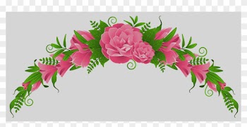 Clipart Flower Pink Rose Clipart Png - Clip Art Borders Flowers Rose