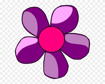 Clipart Flower Purple - Purple And Pink Flower Clip Art