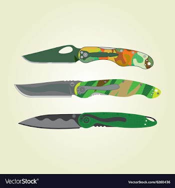 Clipart - folding pocket knives vector image