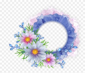 Clipart Frame Png Deviantart - Round Flower Frame Png