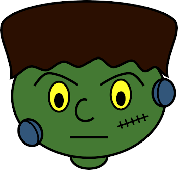 Clipart Frankenstein Girl Bolt Blue & Clip Art Images #23322 ...