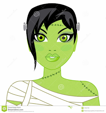Clipart Frankenstein Girl Bolt Blue & Clip Art Images #23322 ...