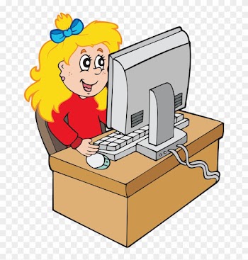 Яндекс - Фотки - Clipart Girl At Computer