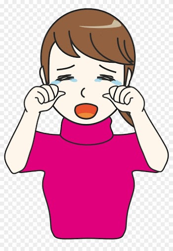 Clipart - Girl Crying Clip Art