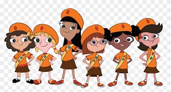 Clipart Girl Friends Clip Art Magic - Phineas And Ferb Fireside Girls