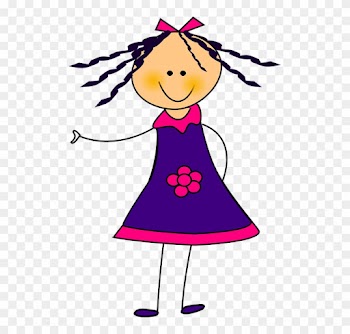 Clipart Girl In Dress