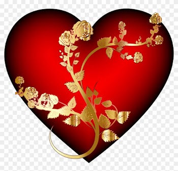 Clipart - Golden Roses With Pearls