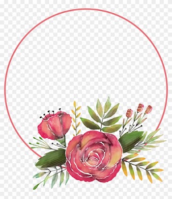Clipart Hand Painted Rose Flower Frame Transprent Png - Transparent Floral Frame Png