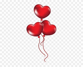 Clipart Heart Ballons Serca Balony Przezroczyste Png - Heart Balloon Transparent Background