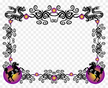 Clipart Horse Border Clipart - Dragon Borders