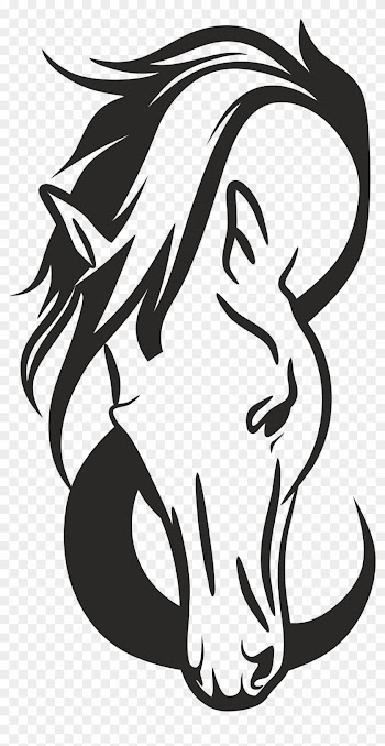 Clipart - Horse Head Silhouette Free Vector
