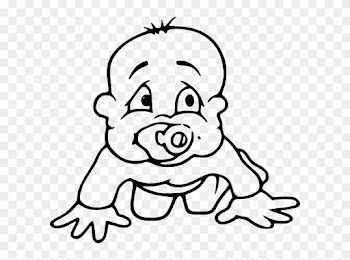Clipart Info - Cartoon Baby Black And White