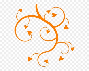 Clipart Info - Orange Hearts Png