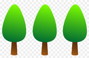 Clipart Lemon Tree Images - Cartoon Line Of Trees