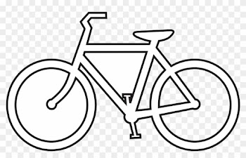 Clipart Line Drawing - Bike Black And White