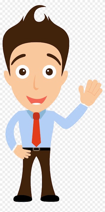 Clipart Man Png Clip Art Of 3094 Clipartwork Person - Man Hello Png