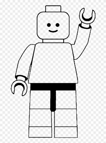 Clipart Man Template Black And White - Lego Clipart Black And ...