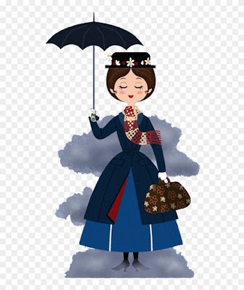 Clipart Mary Poppins Umbrella - Cory Jensen Paper Dolls