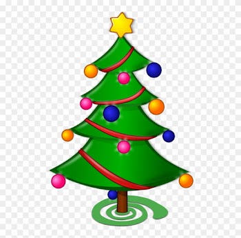 Clipart - Merry Christmas Tree Drawing