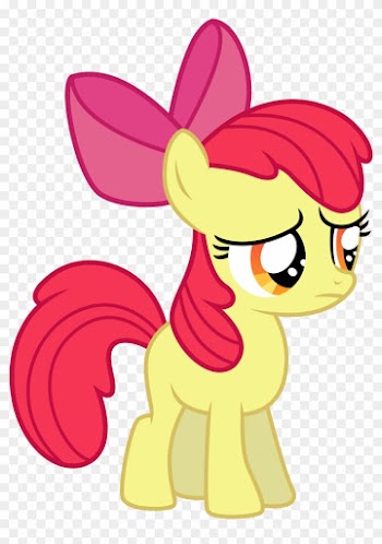 Clipart - Mlp Applebloom Sad Vector
